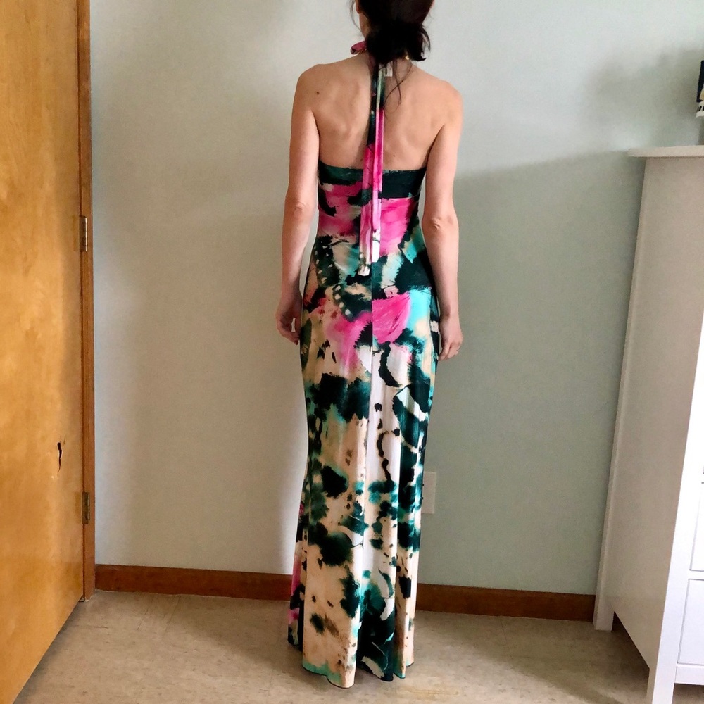 Maxi dress long XS S print